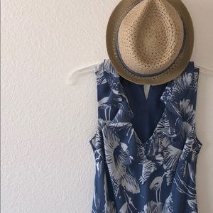 Powder blue floral dress